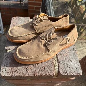 Men's Brown Suede Casual Shoes new never worn size men’s  10.5